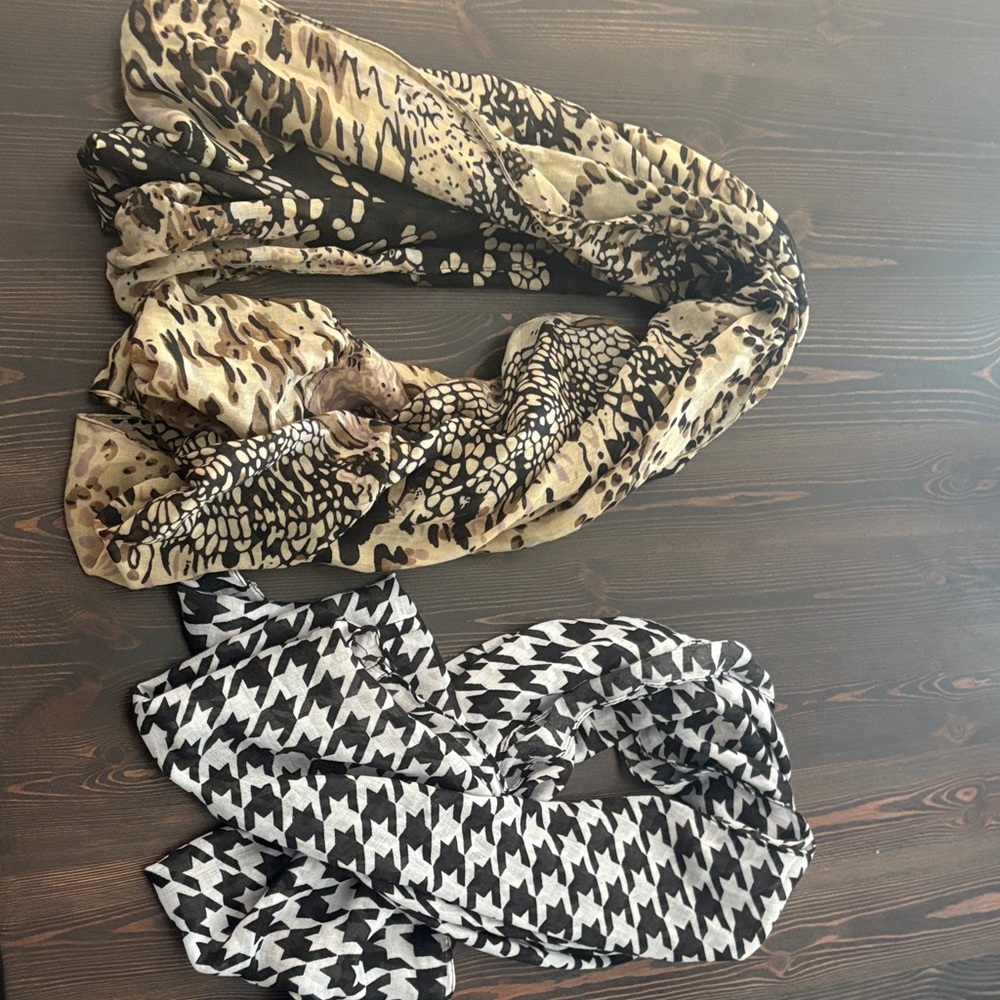 Animal Print and Houndstooth Scarves